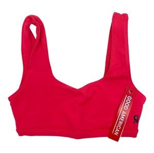 Good American sports bra size 4 GA =XL 14/16True Strength Coral Sports Bra NWT
